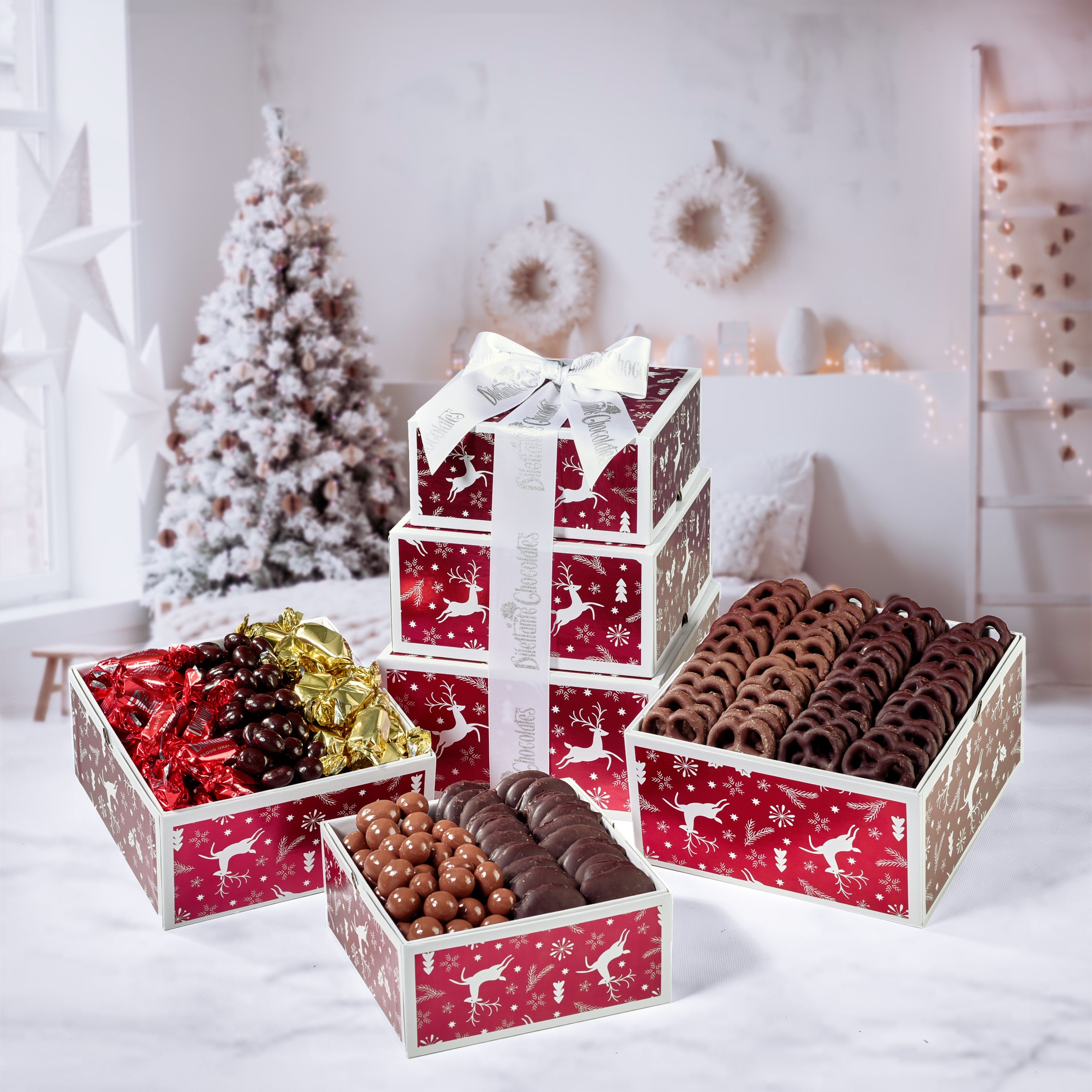 Amazon.com : The Ghirardelli Chocolate Gift Tower by Wine Country Gift  Baskets : Gourmet Chocolate Gifts : Grocery & Gourmet Food